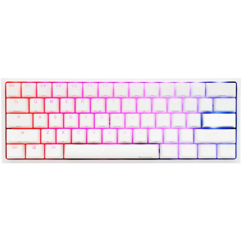 Ducky One 2 Mini RGB Pure White Cherry MX Brown - لوحة مفاتيح